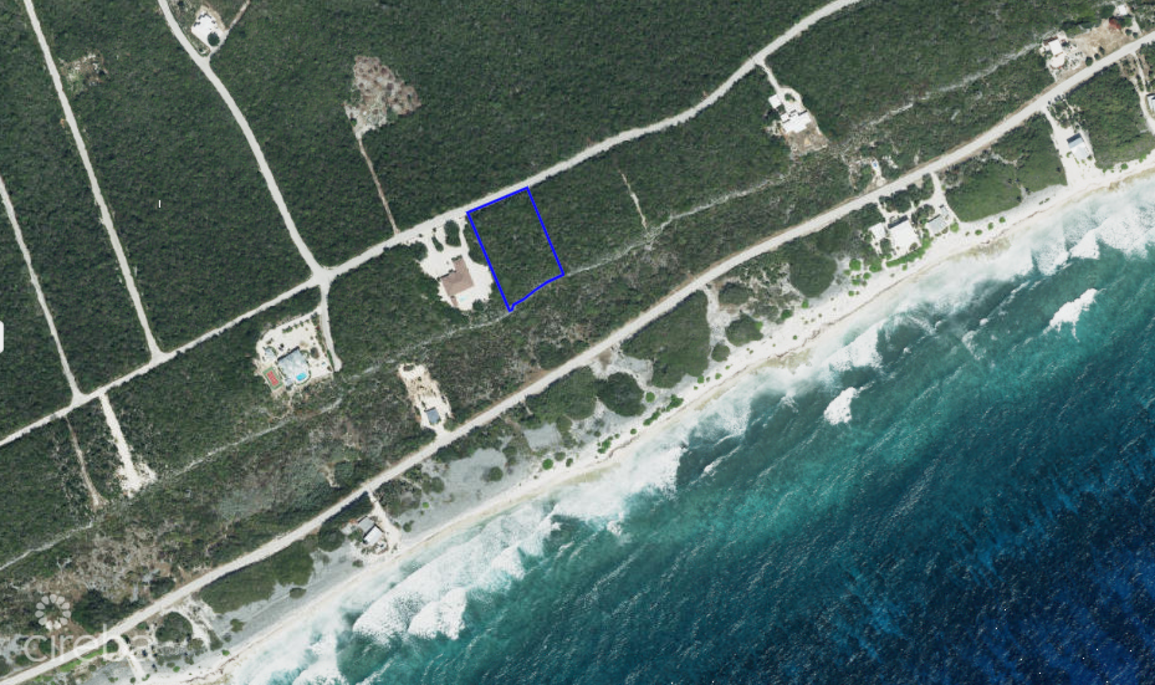 1.26 Acres Brac Bluff Land,  50-Ft Elevated Sea Views