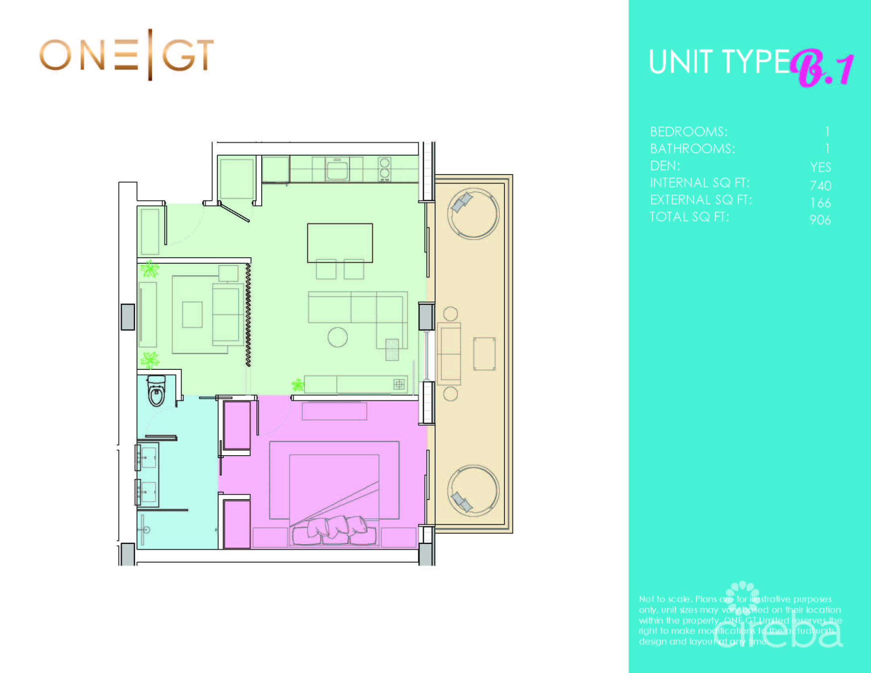 One|Gt Residences - Unit 1012